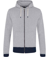 EA051 Heather Grey/Navy Front