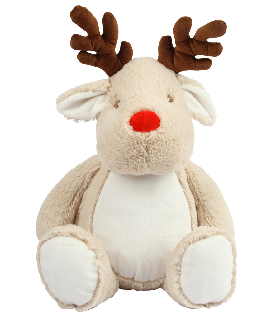 Personalised Reindeer Embroidered Teddy